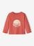 T-shirt met lange mouwen van gevlamde jersey terracottategel - vertbaudet enfant 