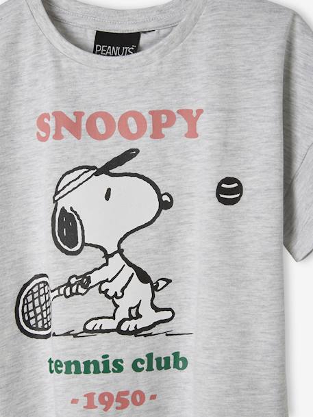 Meisjesshirt met korte mouwen Snoopy Peanuts¨ gemêleerd grijs - vertbaudet enfant 
