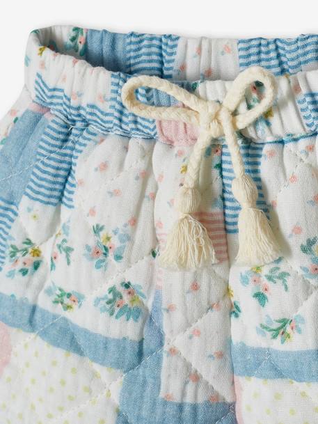 Short matelassé bébé effet patchwork blanc - vertbaudet enfant 
