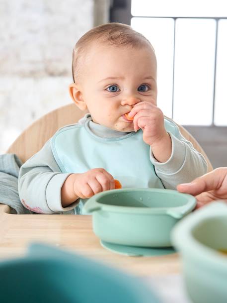 Lot de 3 bols en silicone Chat lot caramel+lot vert - vertbaudet enfant 