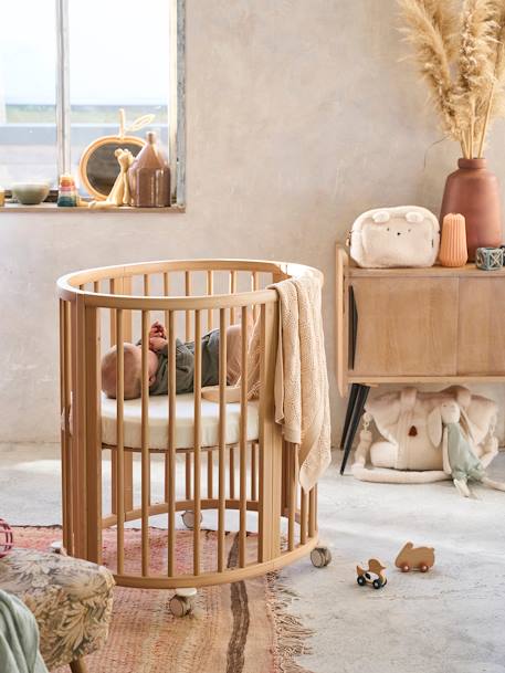 Ledikant Sleepi(TM) Mini V3 STOKKE bruin+wit - vertbaudet enfant 