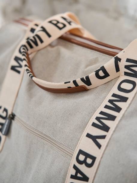 Luiertas Mommy Bag CHILDHOME ecru+groen - vertbaudet enfant 