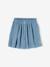 Jupe fille en gaze de coton beige+bleu grisé+rose+vert sauge+vieux rose+violet - vertbaudet enfant 