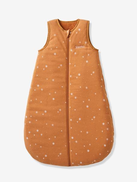 Gigoteuse ouverture centrale Dreamy en coton bio* personnalisable caramel+écru - vertbaudet enfant 