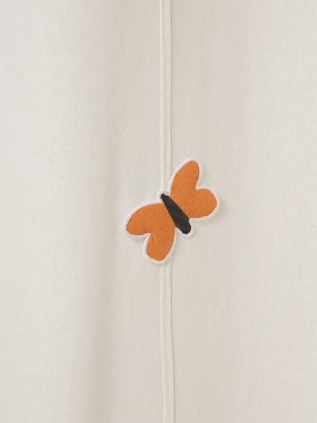 Anjerslinger gordijn met vlinders en bloemen Champêtre ecru - vertbaudet enfant 