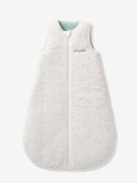 Gigoteuse ouverture centrale Dreamy en coton bio* personnalisable caramel+écru - vertbaudet enfant 