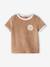 Badstoffen babyset met T-shirt en short blauw, gestreept+taupe - vertbaudet enfant 