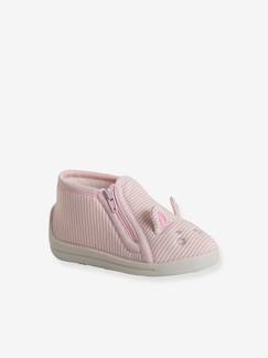 Chaussures-Chaussures garçon 23-38-Chaussons-Chaussons zippés bébé en toile