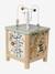 Grand cube d'activités en bois FSC® rose+Tanzanie - vertbaudet enfant 