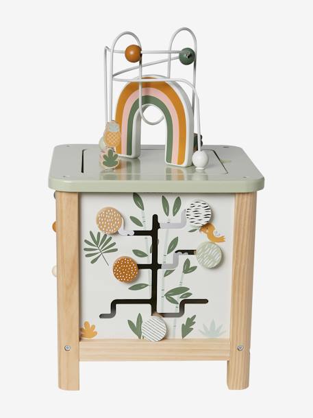 Grote houten activiteitenkubus rozen+Tanzania - vertbaudet enfant 