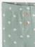 Effen geribbelde legging voor baby saliegroen+vanille - vertbaudet enfant 