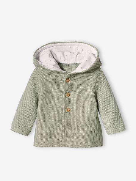 3-delige kraamset in puntschuim blauwgroen+gemêleerd beige - vertbaudet enfant 