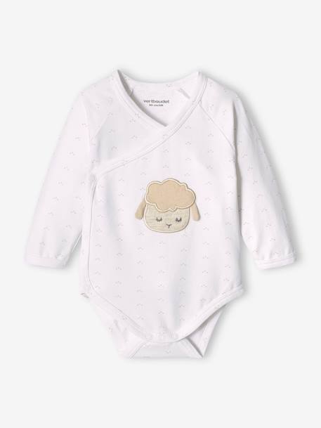 3-delige kraamset in puntschuim blauwgroen+gemêleerd beige - vertbaudet enfant 