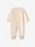 Pyjama bébé mixte en velours ouverture devant beige chiné - vertbaudet enfant 