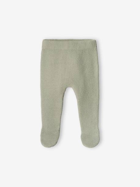 3-delige kraamset in puntschuim blauwgroen+gemêleerd beige - vertbaudet enfant 