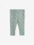 Effen geribbelde legging voor baby saliegroen+vanille - vertbaudet enfant 