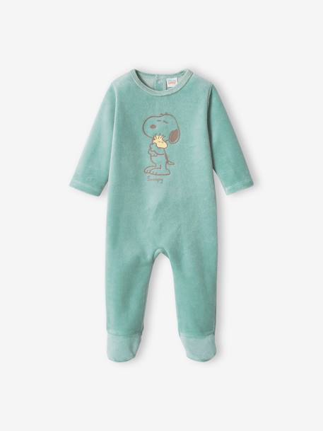 Pyjama jongensbaby Snoopy Peantus¨ saliegroen - vertbaudet enfant 