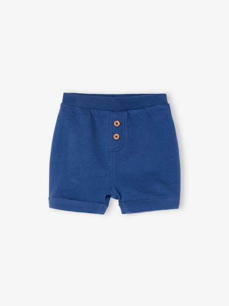 Lot de 2 shorts en molleton bébé bleu roi+vert d'eau - vertbaudet enfant 