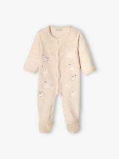 Baby-Pyjama,  overpyjama-Fluwelen slaappakje voor baby's met opening aan de voorkant