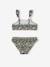 Maillot de bain 2 pièces fleuri fille bleu - vertbaudet enfant 