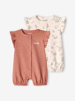 Set van 2 'lovely' jumpsuits voor baby's  - vertbaudet enfant