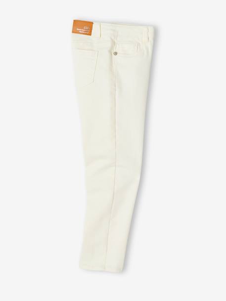 Broek Mom fit MorphologiK Fin meisjes ecru+inktblauw+perzik+roze (poederkleur) - vertbaudet enfant 