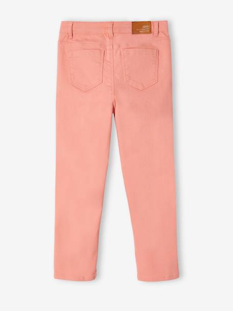 Broek Mom fit MorphologiK Fin meisjes ecru+inktblauw+perzik+roze (poederkleur) - vertbaudet enfant 