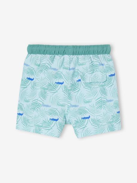 Bedrukte zwemshort voor babyjongens blauwgroen - vertbaudet enfant 
