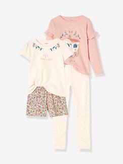 Set pyjama + korte pyjama bohemian meisjes  - vertbaudet enfant