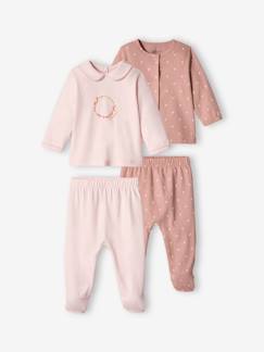 Baby-Pyjama,  overpyjama-Set van 2 babypyjama's van jersey