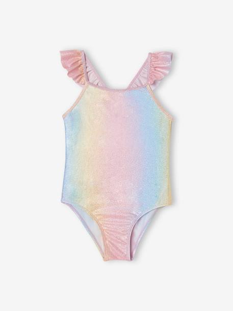 Maillot de bain 1 pièce fille glitter rose - vertbaudet enfant 