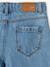Jean fille large bas effiloché denim bleached+stone - vertbaudet enfant 