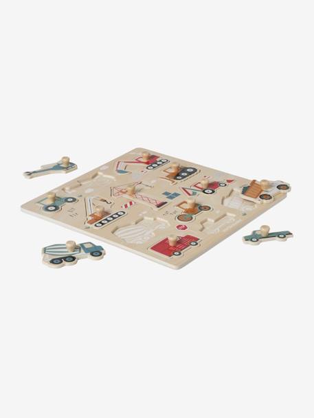 Puzzel met knoppen Werf van FSC¨-hout geel - vertbaudet enfant 