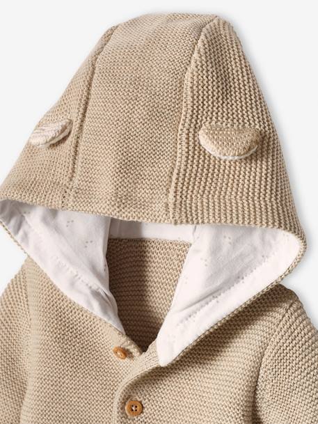 3-delige kraamset in puntschuim blauwgroen+gemêleerd beige - vertbaudet enfant 