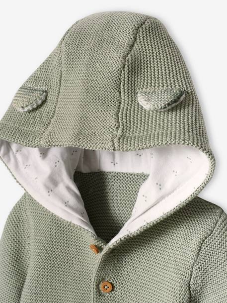 3-delige kraamset in puntschuim blauwgroen+gemêleerd beige - vertbaudet enfant 