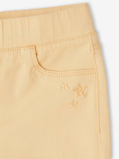 Tregging couleur fille jaune pâle+mauve - vertbaudet enfant 