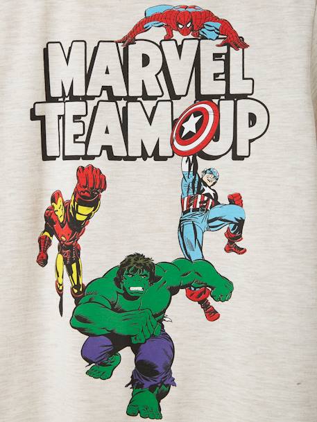 T-shirt garçon Marvel beige chiné - vertbaudet enfant 