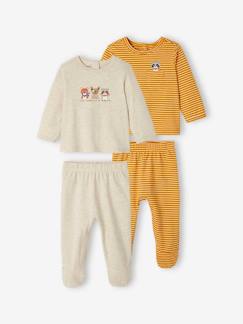 -Set van 2 jersey pyjama's jongensbaby