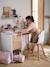Bureau enfant CHEVRONS blanc/bois - vertbaudet enfant 