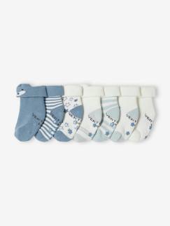 Baby-Sokken, kousen-Set van 7 paar sokjes "met sterren en vos" voor baby's
