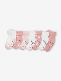 Set van 7 paar sokjes voor meisjesbaby's met kat.  - vertbaudet enfant