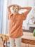 Zwangerschaps- en borstvoedingsblouse van katoengaas ecru+terracotta - vertbaudet enfant 