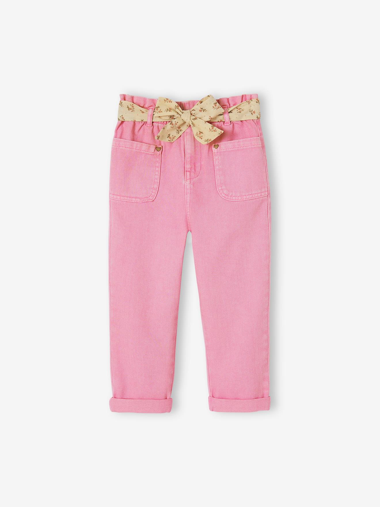 Pantacourt En Toile Extensible Pour Fille - Marque Mayoral, Taille 7 Ans - Rouge, Neuf Avec étiquette
