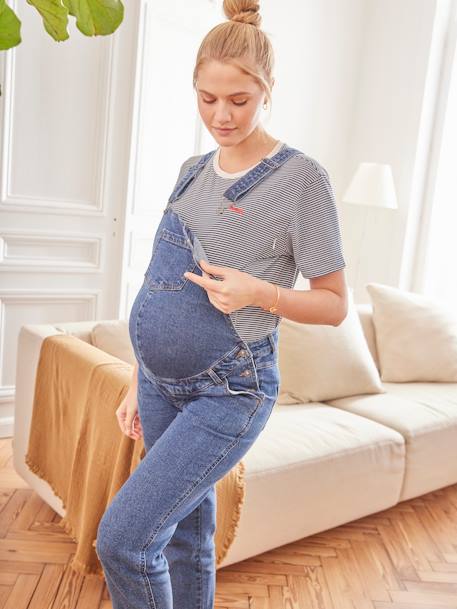 Brein Spoedig Reusachtig Salopette in jeans voor zwangerschap en borstvoeding - ongewassen denim,  Zwangerschapskleding