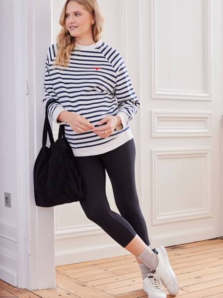 Legging court de grossesse en maille stretch noir - vertbaudet enfant 