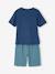 Lot pyjama + pyjashort 'chantier' garçon gris chiné - vertbaudet enfant 