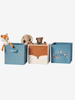 Chambre et rangement-Rangement-Meuble à cases, accessoires-Lot de 3 bacs de rangement Renard Baby Fox