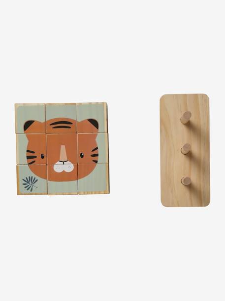 Puzzle de cubes à empiler en bois FSC® bois - vertbaudet enfant 