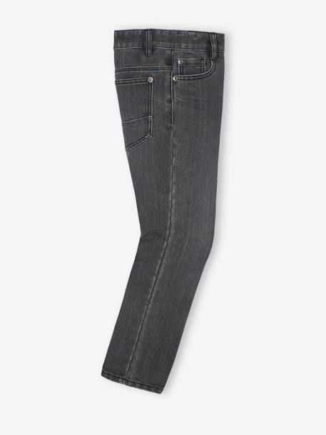 Jean garçon droit indestructible waterless DENIM BRUT+denim gris+STONE - vertbaudet enfant 