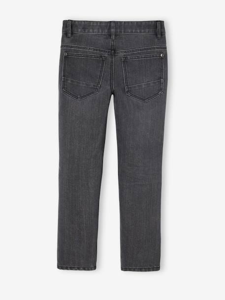 Jean garçon droit indestructible waterless DENIM BRUT+denim gris+STONE - vertbaudet enfant 